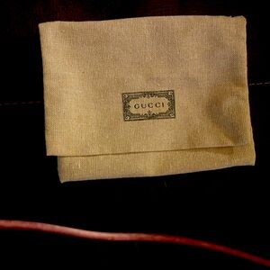 Gucci Beige Fabric Pouch